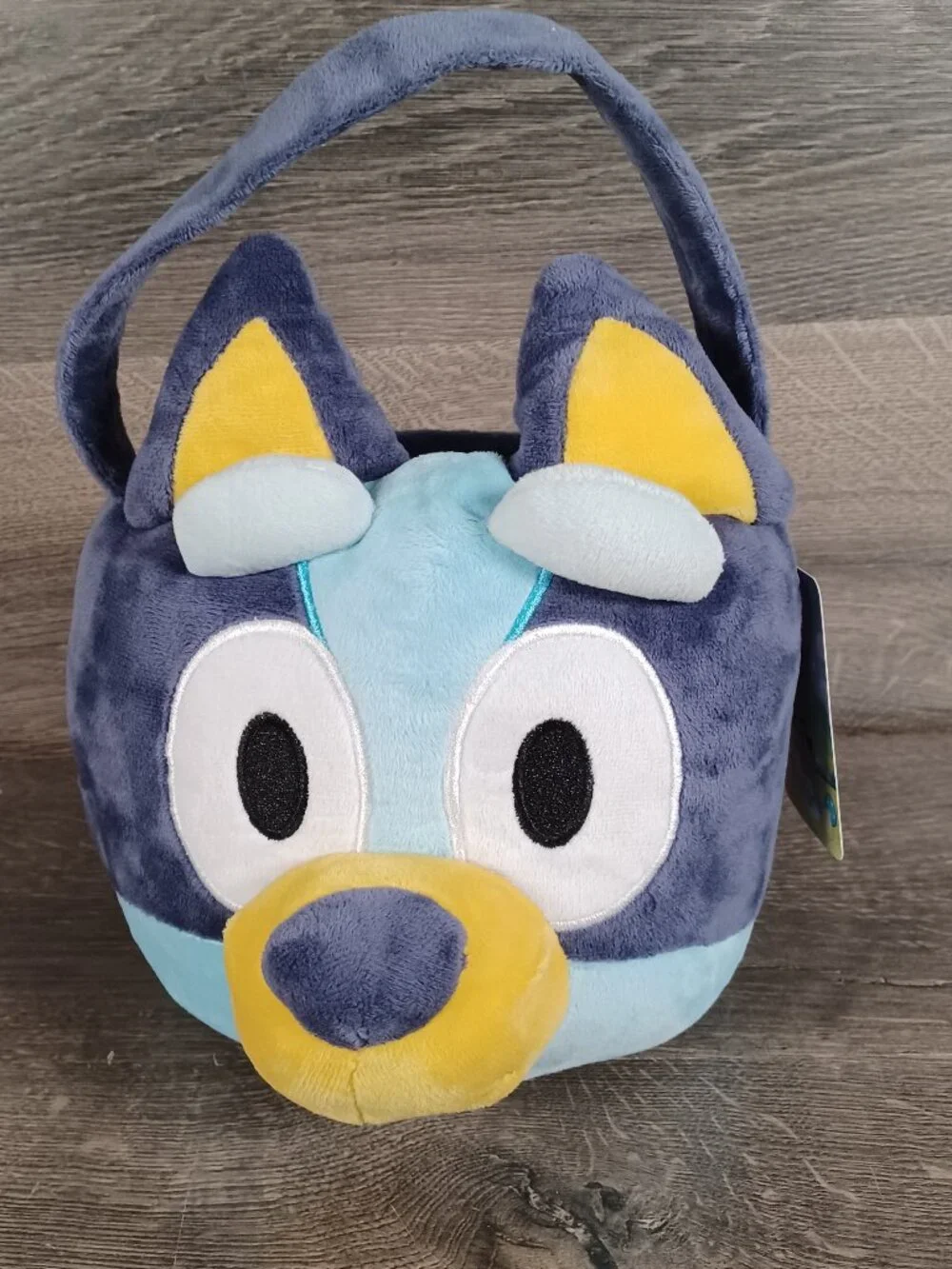 NWT Bluey Plush Easter Egg Basket Puppy Character With Handle